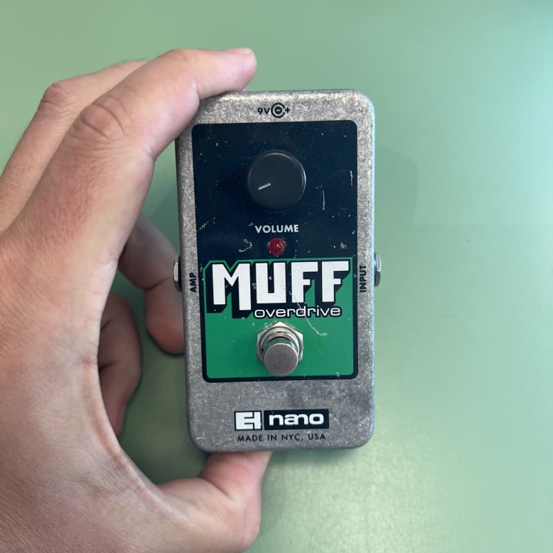 used 2008 - 2023 Electro-Harmonix Nano Muff Overdrive Green / Black... - Effect Pedal