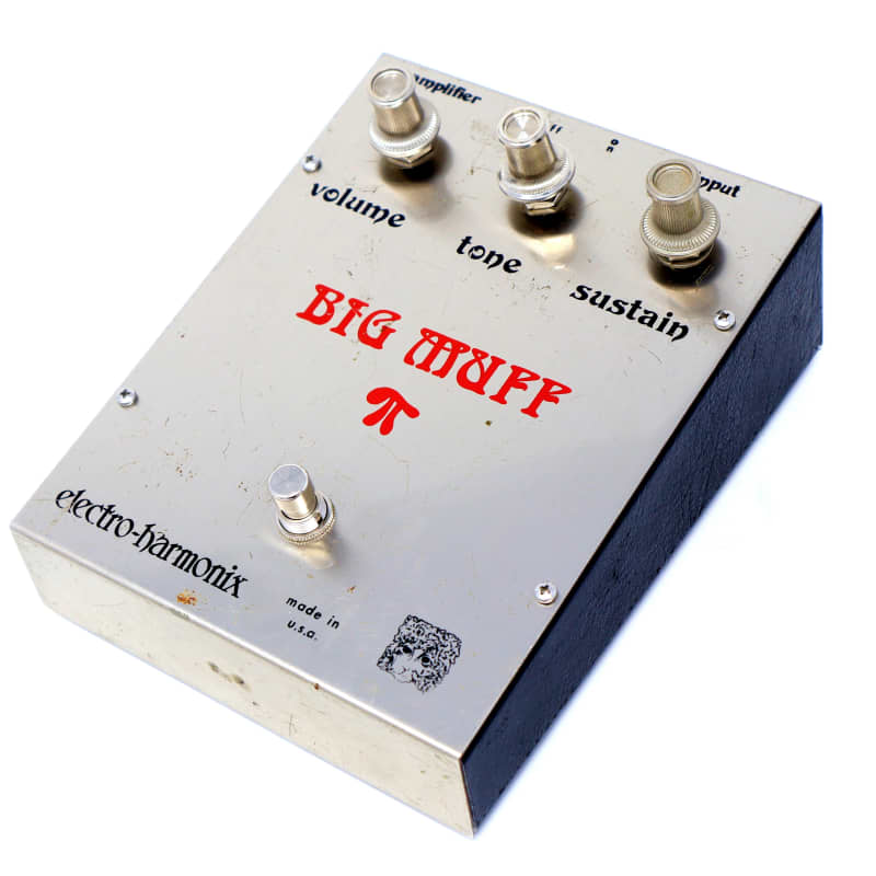 used 1973 - 1977 Electro-Harmonix Big Muff Pi V2 (Ram's Head) Silver - Effect Pedal