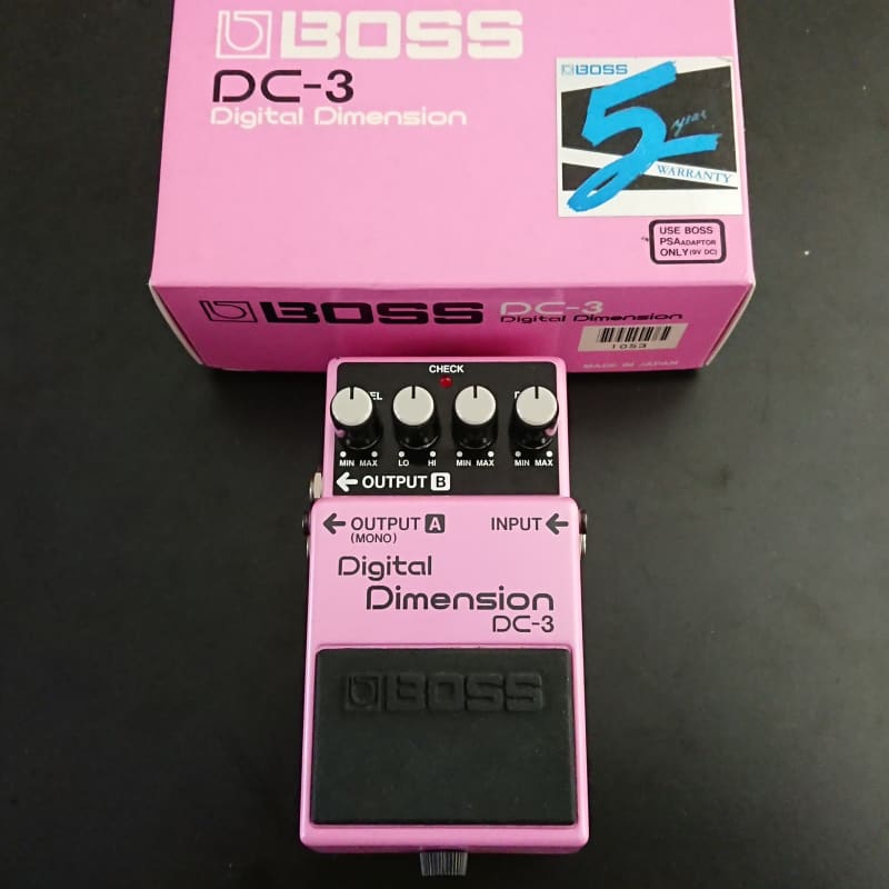 used 1988 - 1989 Boss DC-3 Digital Dimension (Blue Label) Pink - Effect Pedal