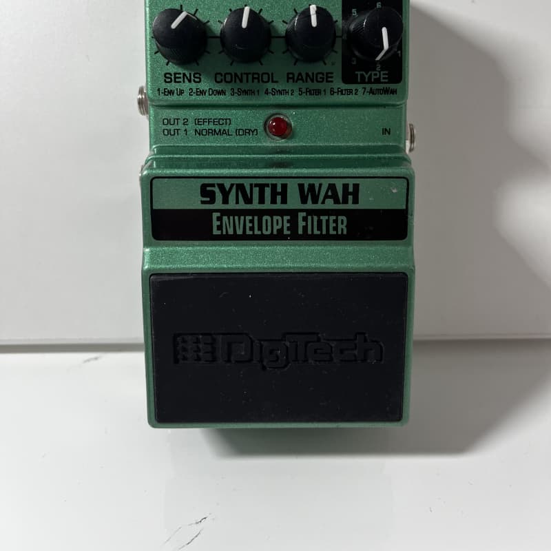 used 2010s DigiTech X-Series Synth Wah Envelope Filter Green - Effect Pedal