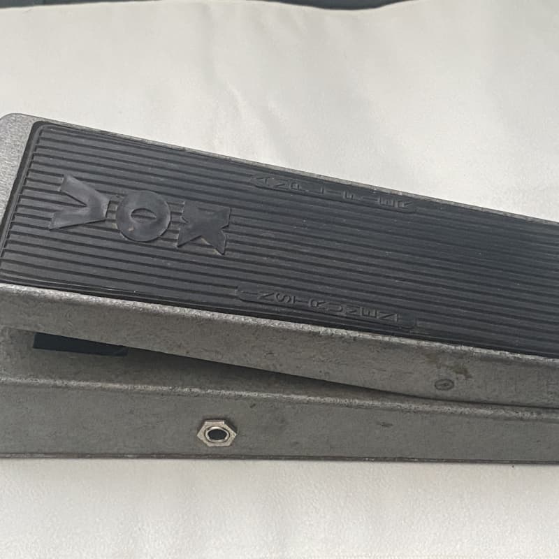 used 1960s Vox Volume (Wah) Shell & Bottom Plate Hammered Gray - Effect Pedal