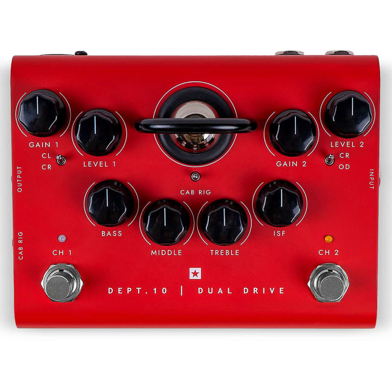 new 2021 Blackstar Dept. 10 Dual Drive Red - Effect Pedal