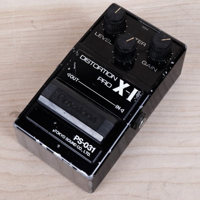 used 1980s Guyatone PS-031 Distortion Pro X-1 Black - Effect Pedal