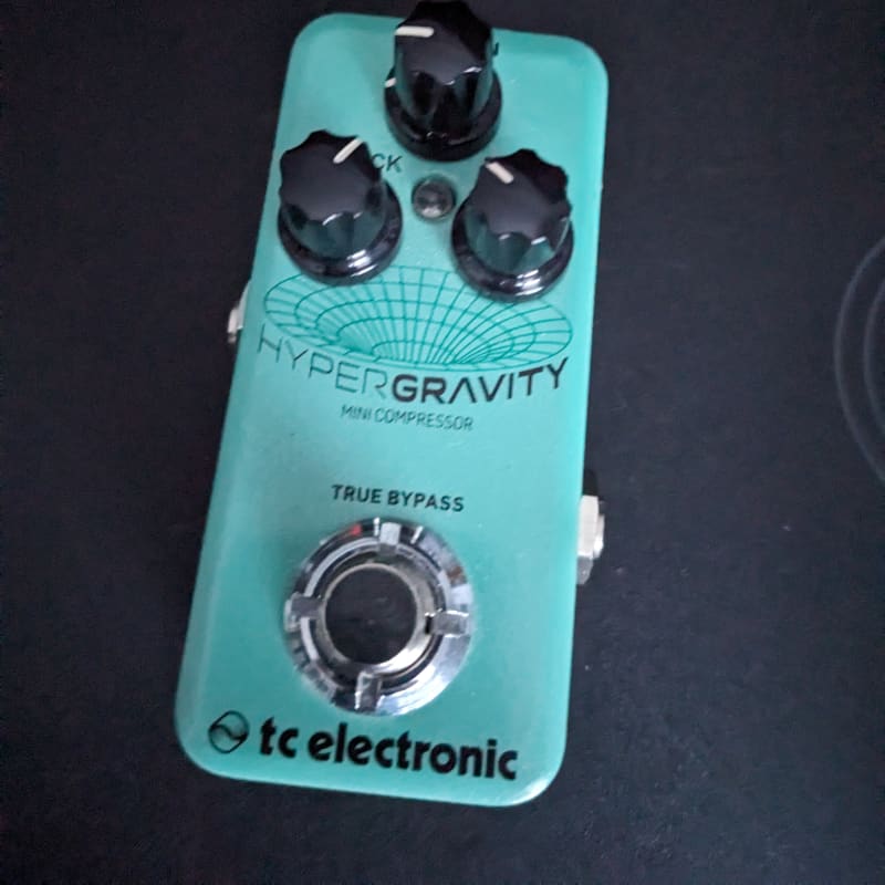 used 2017 - Present TC Electronic HyperGravity Mini Compressor Teal - Effect Pedal