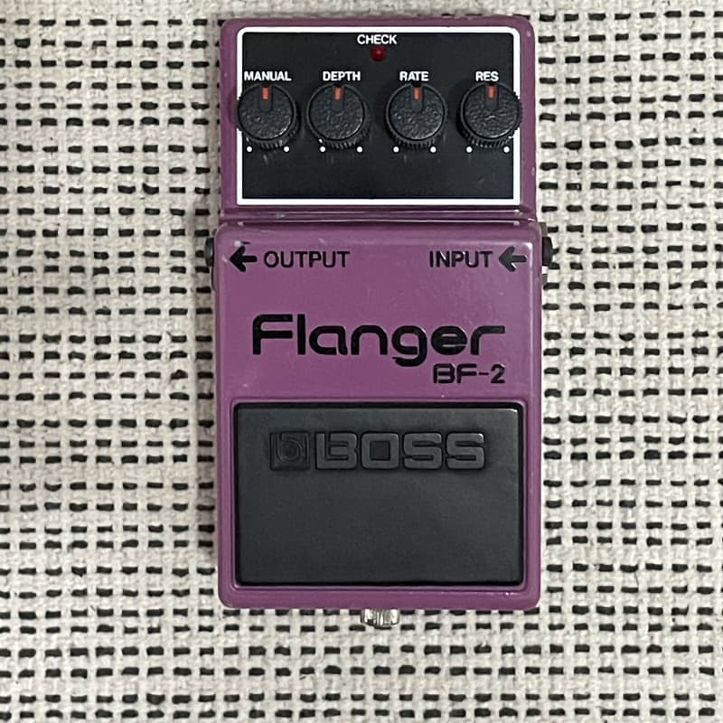 used 1980 - 1984 Boss BF-2 Flanger (Black Label) Purple - Effect Pedal