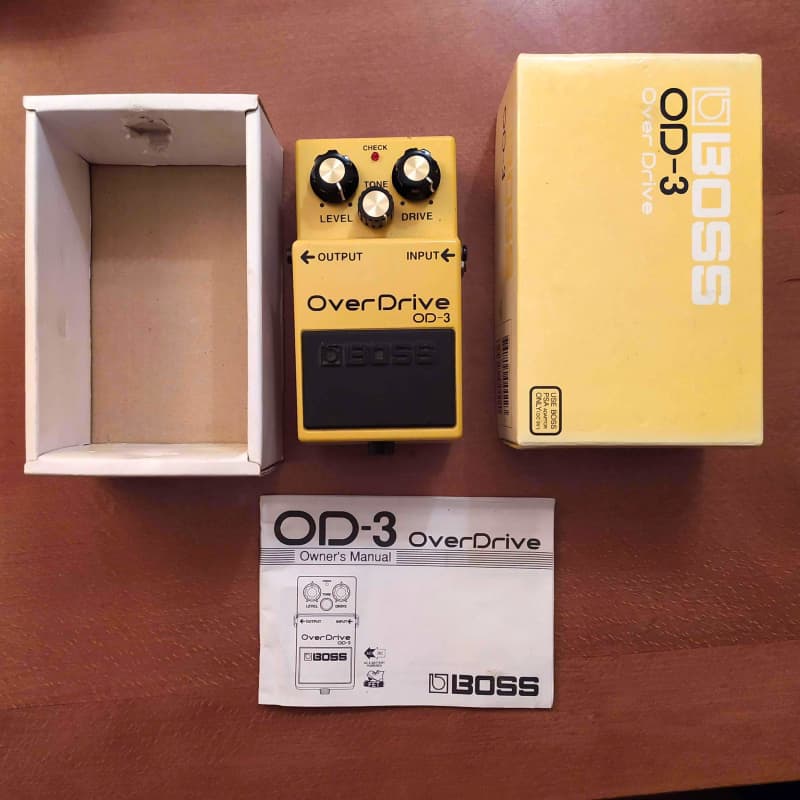 used 1997 - Present Boss OD-3 OverDrive (Silver Label) Yellow - Effect Pedal