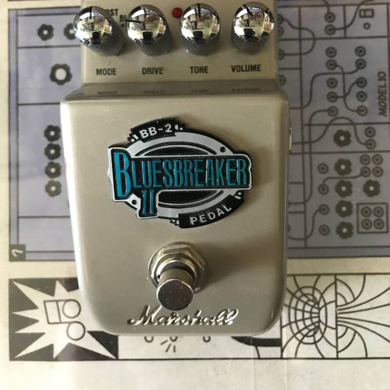 used 2010s Marshall BB-2 Bluesbreaker II Overdrive Pedal Silver - Effect Pedal