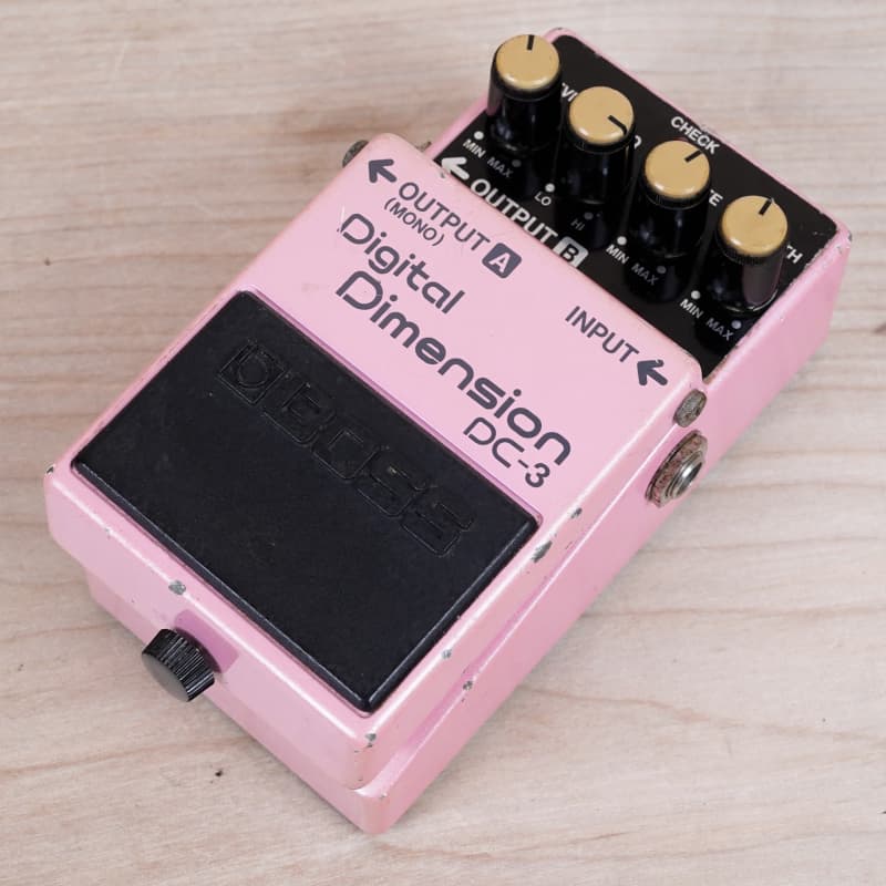 used 1988 Boss DC-3 Digital Dimension (Blue Label) Pink - Effect Pedal