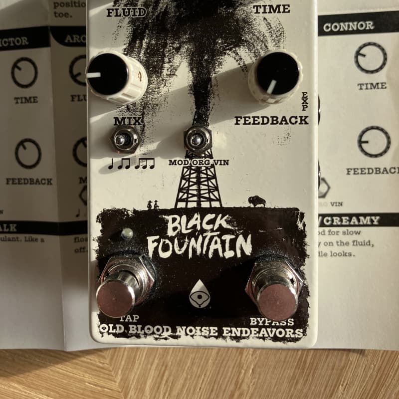 used 2020 - Present Old Blood Noise Endeavors Black Fountain Delay ... - Effect Pedal