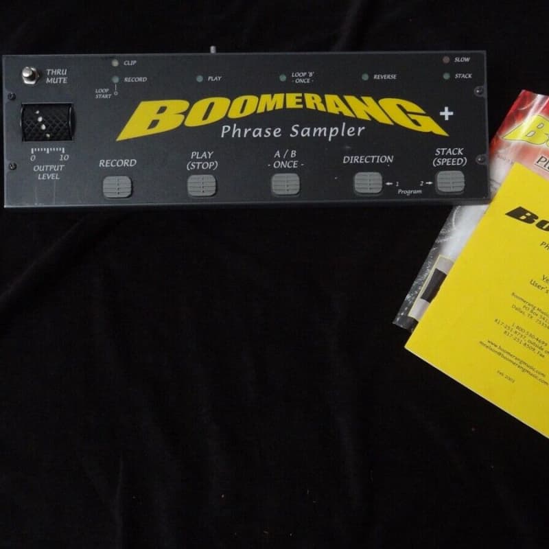 used Boomerang Phrase and looper Black Yellow - Effect Pedal