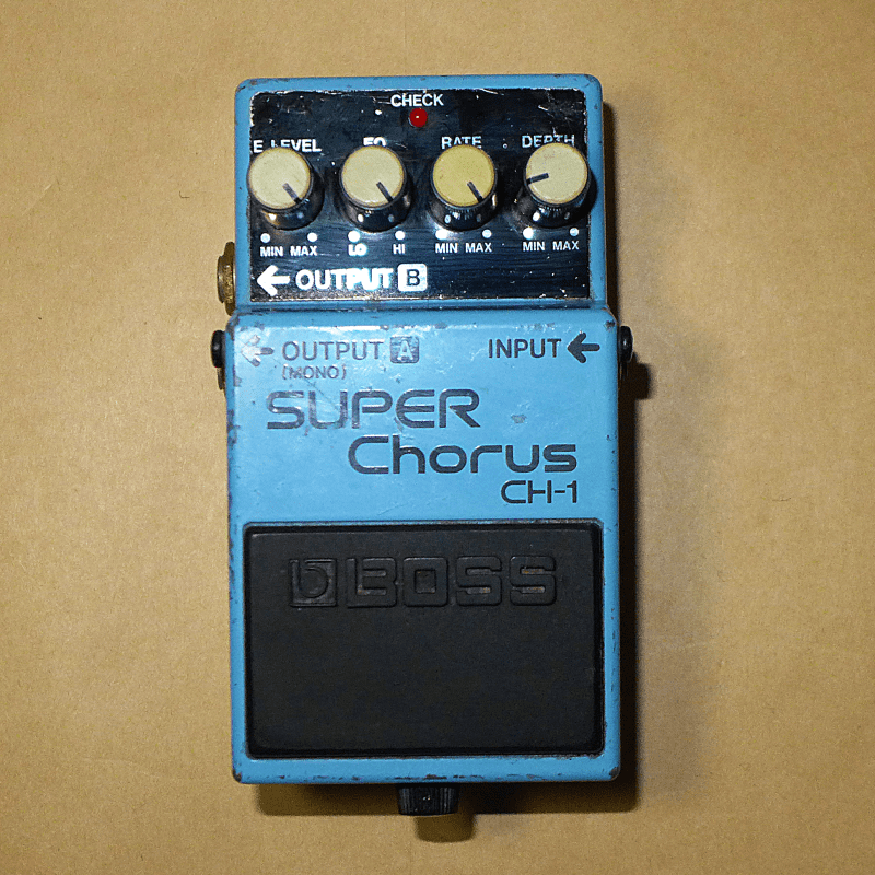 used 1989 - 2001 Boss CH-1 Super Chorus (Blue or Pink Label) Blue - Effect Pedal