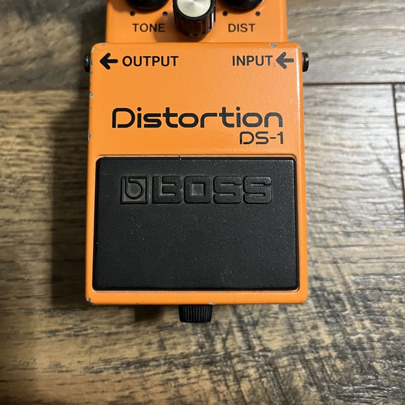 used 1980s Boss DS-1 Vintage Distortion - Black Label MIJ Orange - Effect Pedal