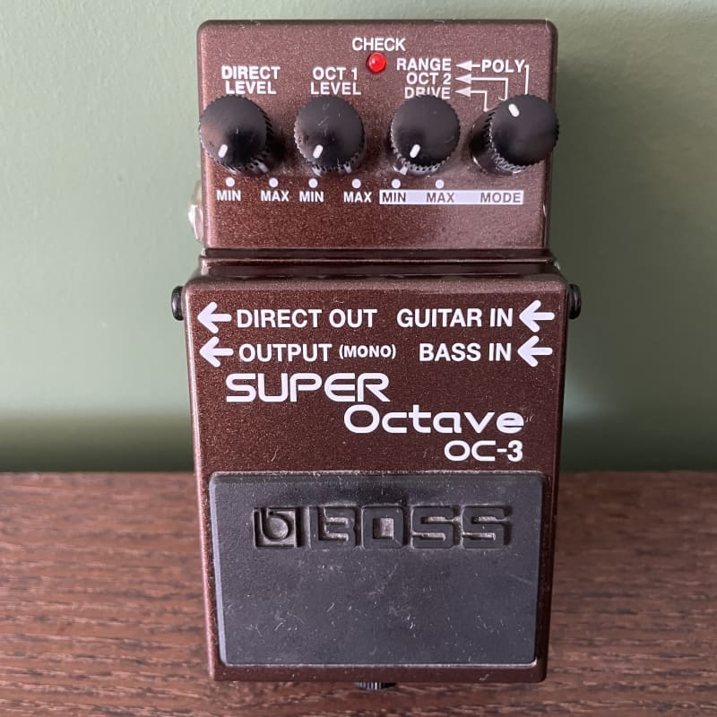 used 2003 - Present Boss OC-3 Super Octave (Dark Gray Label) Brown - Effect Pedal