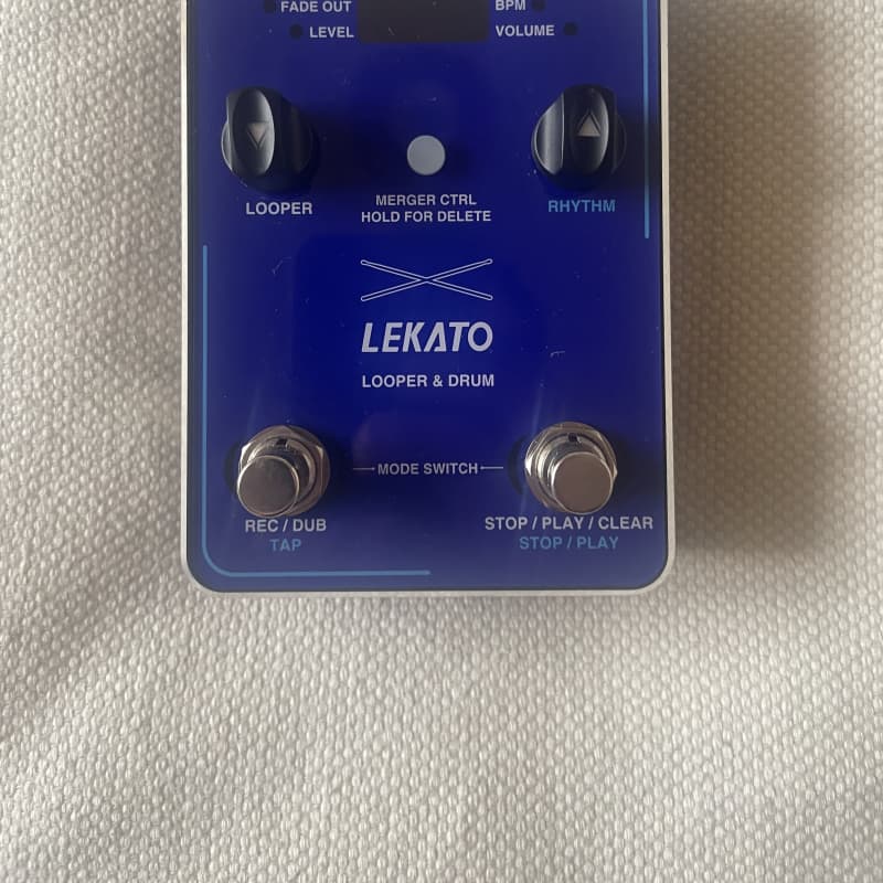 used 2022/23 Lekato LEKATO 2 IN 1 Drum Looper Pedal Black/ Blue - Effect Pedal