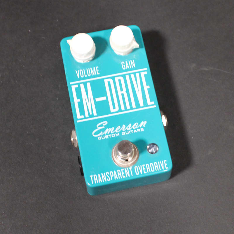 used 2010s Emerson EM-Drive Transparent Overdrive Turquoise - Effect Pedal