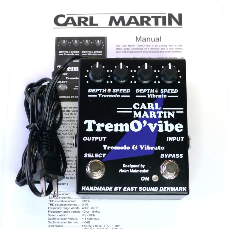 used 2010s Carl Martin TremO'Vibe Black - Effect Pedal