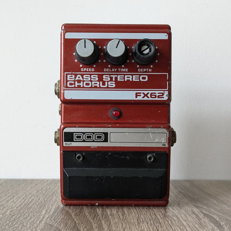 used 1987 DOD Bass Stereo Chorus FX62 Red - Effect Pedal