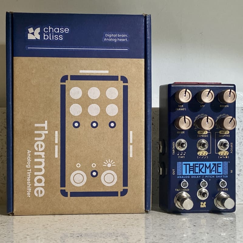 used ~2020 Chase Bliss Audio Thermae Analog Delay and Harmonizer Blue - Effect Pedal