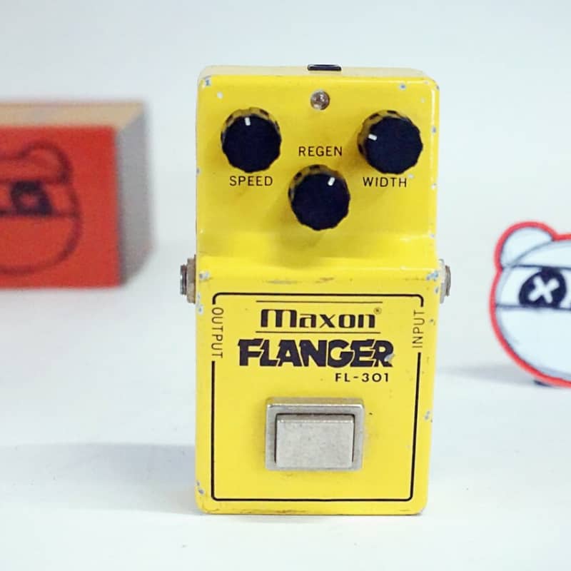 used 1980s Maxon FL-301 Flanger Yellow - Effect Pedal