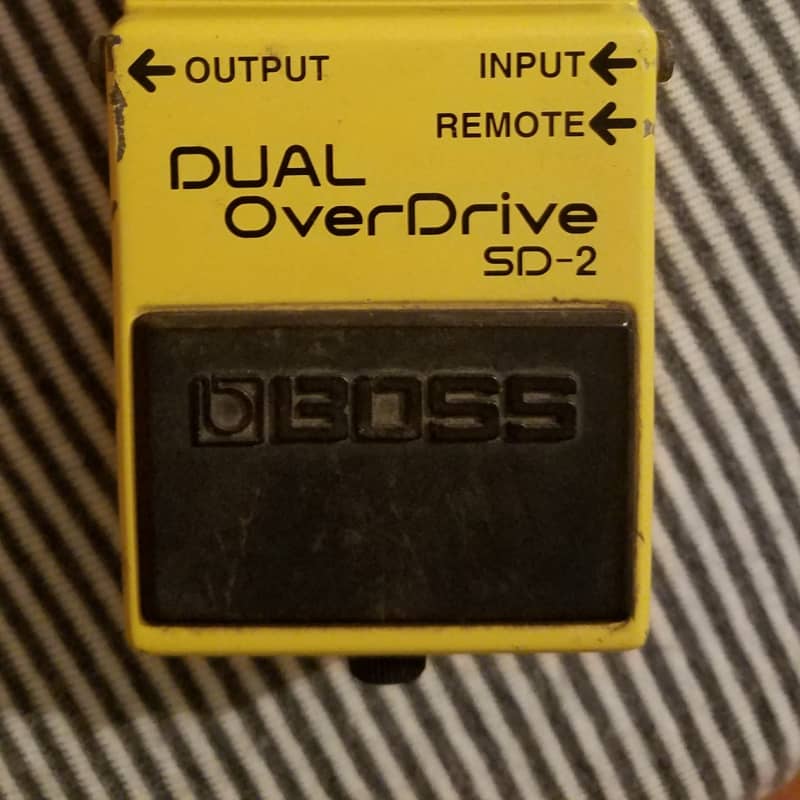 used 1993 - 1998 Boss SD-2 Dual OverDrive (Silver Label) Yellow - Effect Pedal