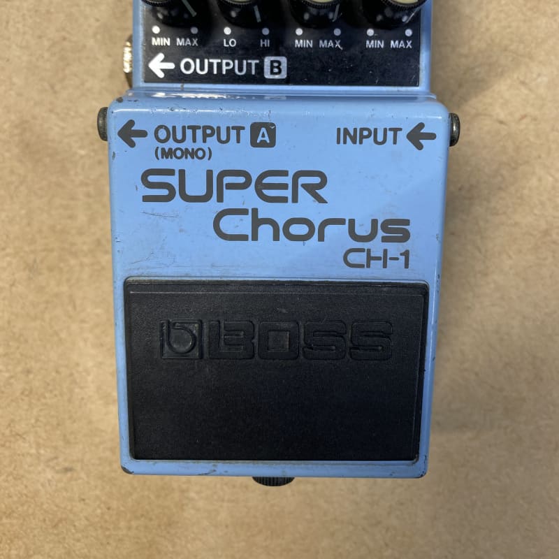 used 1990 Boss CH-1 Super Chorus (Blue or Pink Label) Blue - Effect Pedal