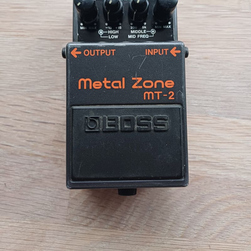 used 1991 - Present Boss MT-2 Metal Zone (Silver Label) Black - Effect Pedal