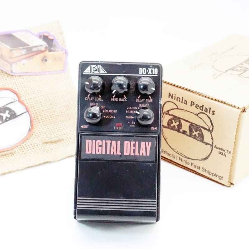 used 1980s Aria DD-X10 Digital Delay Black - Effect Pedal