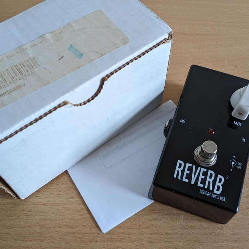 used 2010s Hermida Audio Reverb 2 Black - Effect Pedal