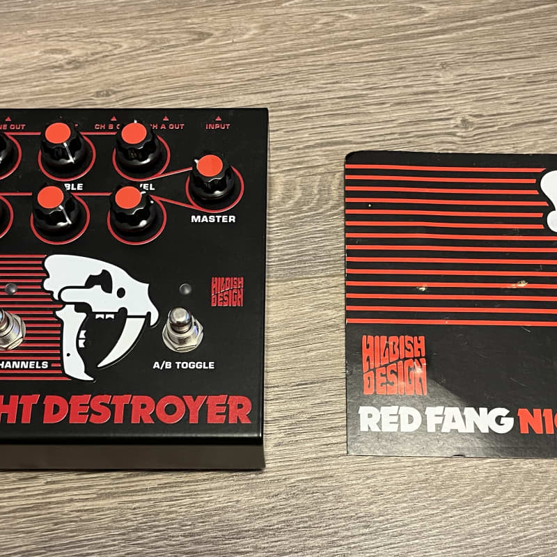 used 2020 s Hilbish Design Red Fang Night Destroyer Black - Effect Pedal