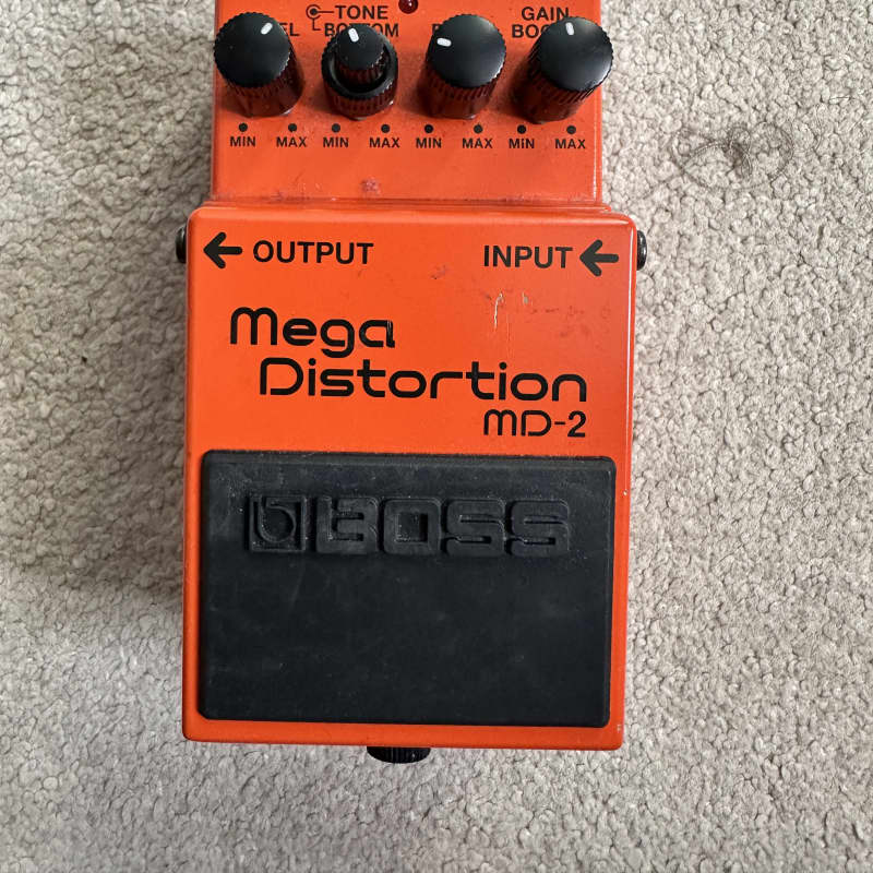 used 2001 - Present Boss MD-2 Mega Distortion (Silver Label) Red - Effect Pedal