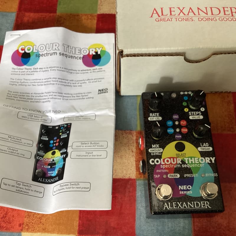 used 2010s Alexander Pedals Colour Theory Spectrum Sequencer Graphic - Effect Pedal