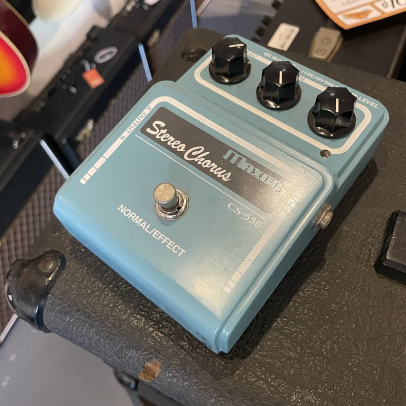 used 2000s Maxon CS-550 Stereo Chorus Blue - Effect Pedal