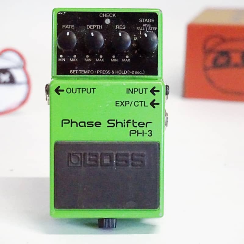 used 2010 Boss PH-3 Phase Shifter (Dark Gray Label) Green - Effect Pedal