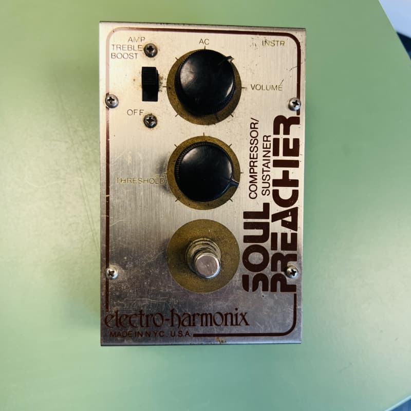 used 1970s Electro-Harmonix Soul Preacher Silver - Effect Pedal