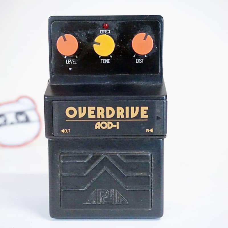 used 1980s Aria AOD-1 Overdrive Black - Effect Pedal