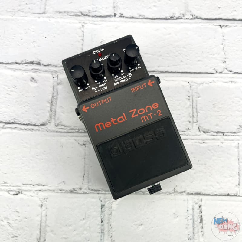 used 1991 - Present Boss MT-2 Metal Zone (Silver Label) Black - Effect Pedal