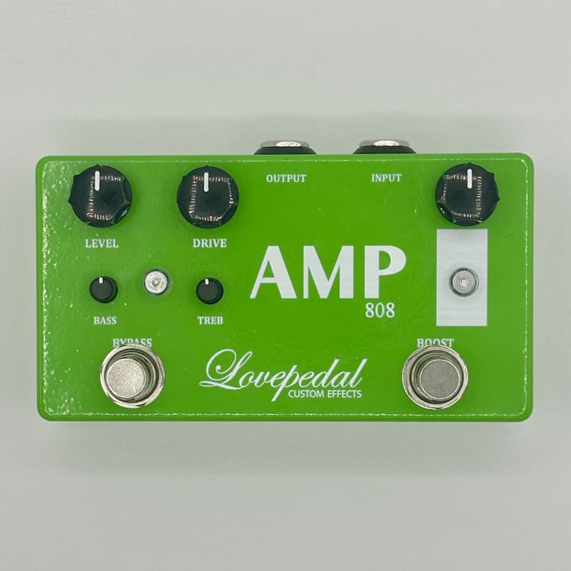 used 2023 Lovepedal Amp 808 Distortion and Boost Pedal Green - Effect Pedal