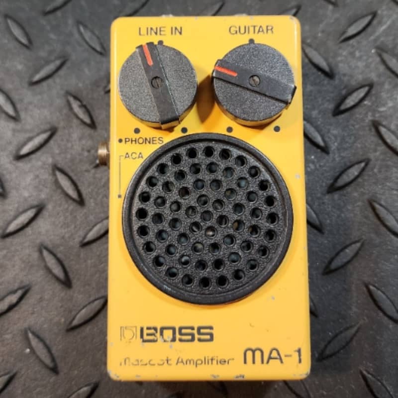 used 1980s Boss MA-1 Mascot Amp Yellow - Effect Pedal