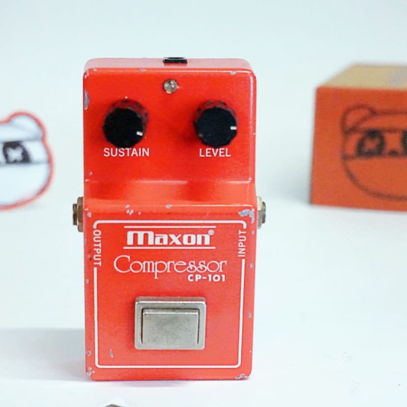 used 1980s Maxon Compressor CP101 Red - Effect Pedal