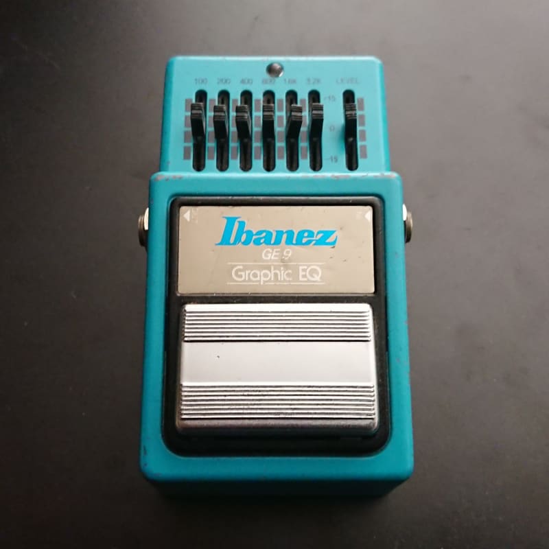 used 1980s Ibanez GE9 Graphic EQ Blue - Effect Pedal