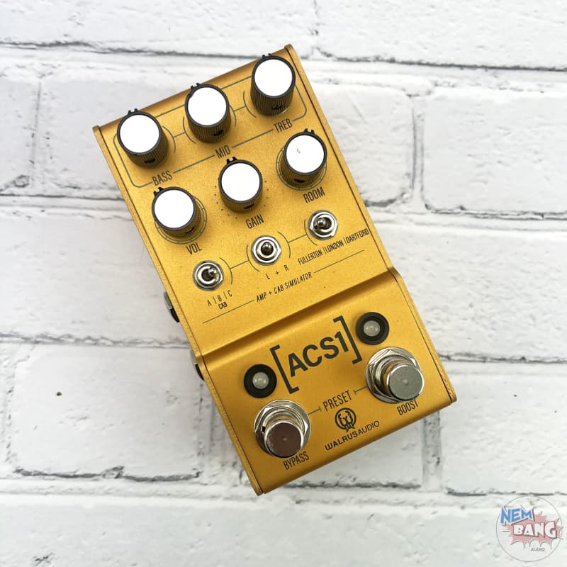 used 2021 - Present Walrus Audio Mako ACS1 Amp + Cab Simulator Gold - Effect Pedal