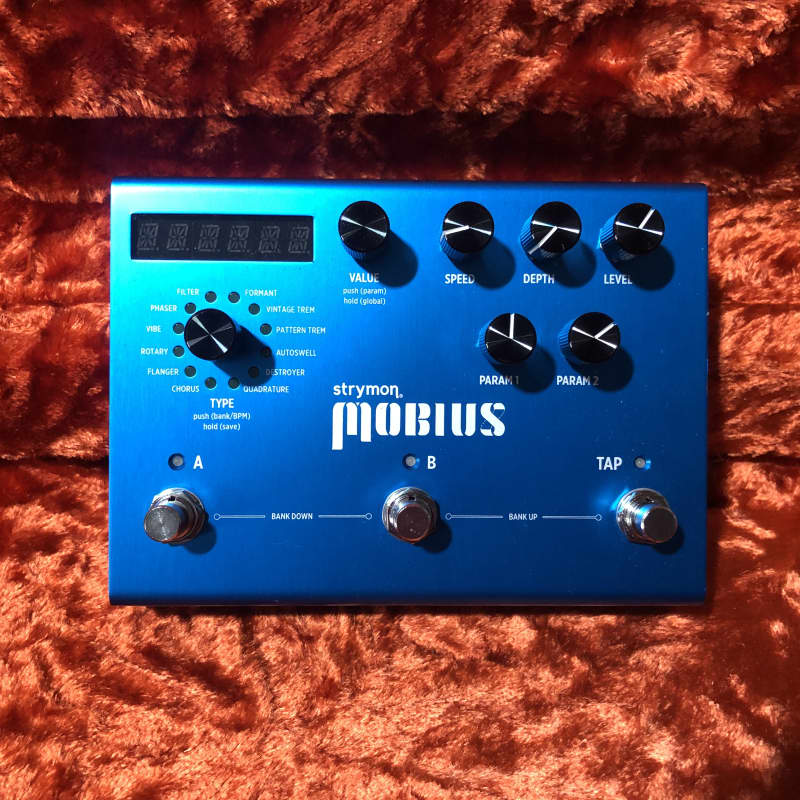 used 2020 Strymon Mobius Multi Modulation Pedal Blue - Effect Pedal