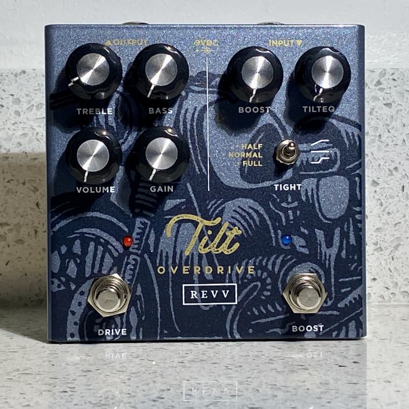 used ~2020 REVV Tilt Overdrive Shawn Tubbs Signature Charcoal Blue ... - Effect Pedal