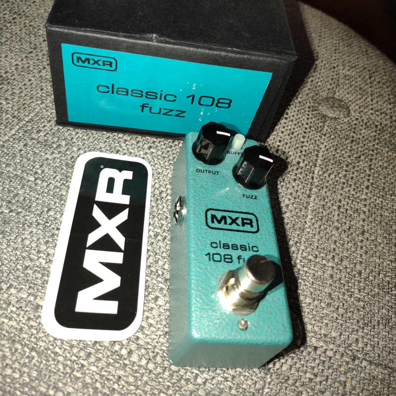 used 2018 - Present MXR M296 Classic 108 Fuzz Mini Teal - Effect Pedal