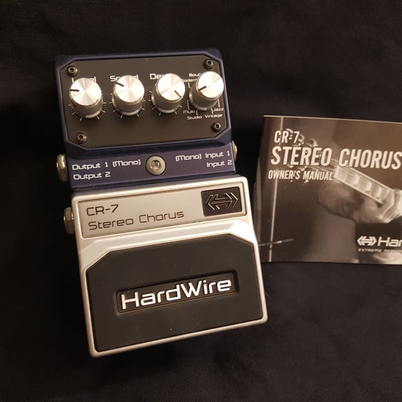 used 2010s DigiTech Hardwire CR-7 Stereo Chorus Silver - Effect Pedal