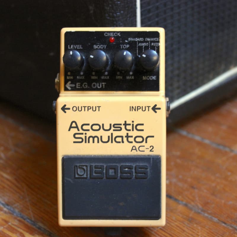 used 1997 - 2006 Boss AC-2 Acoustic Simulator (Silver Label) Yellow - Effect Pedal