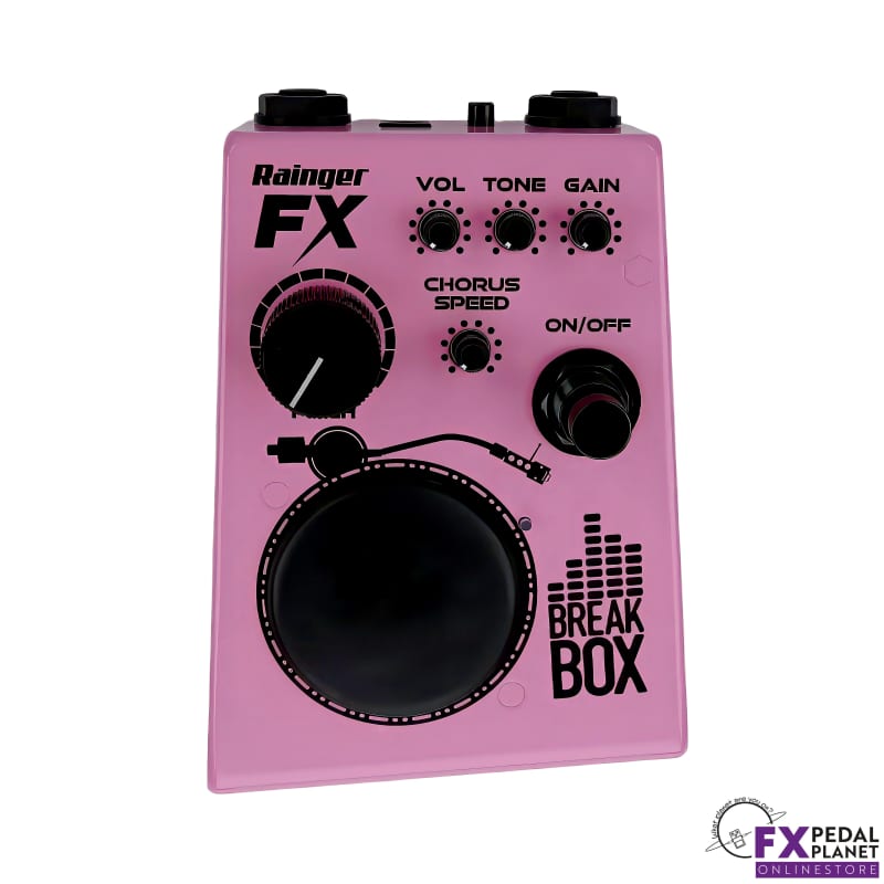 new 2024 Rainger FX Break Box Pink and Black - Effect Pedal