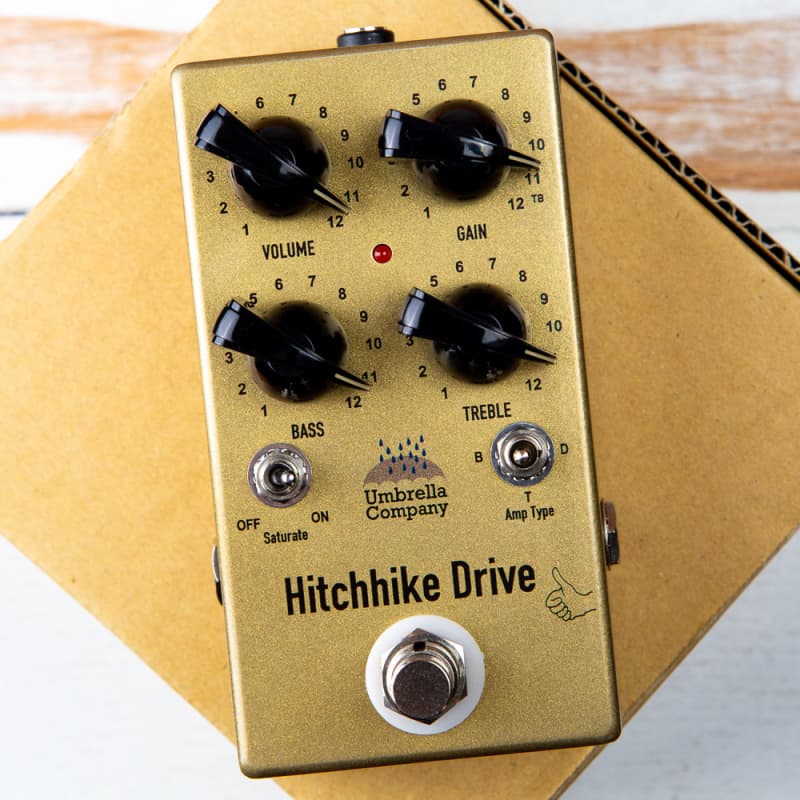 used 2020s Umbrella Company Hitchhike Drive Gold - Effect Pedal