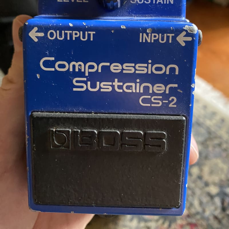 used June 1983 Boss CS2 compression sustainer Blue - Effect Pedal