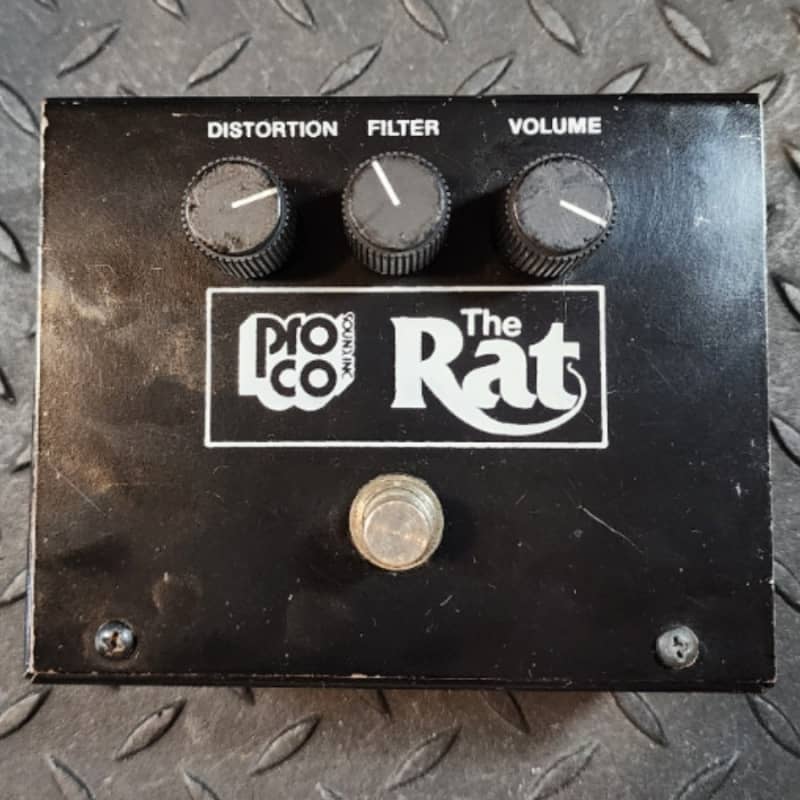 used 1982 ProCo Big Box The Rat V2 Black - Effect Pedal